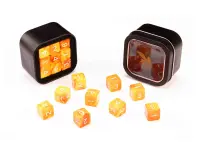 Greifenfels: D6 Series (Marble) - Orange & Yellow (16 mm, 18 st)