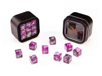 Greifenfels: D6 Series (Marble) - Purple & Grey (16 mm, 18 st)