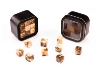 Greifenfels: D6 Series (Marble) - Chocolate & Cream (16 mm, 18 st)