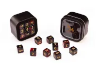 Greifenfels: D6 Series (Marble) - Red & Black (16 mm, 18 st)