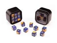 Greifenfels: D6 Series (Marble) - Blue & Gold (16 mm, 18 st)