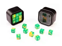 Greifenfels: D6 Series (Marble) - Yellow & Green (16 mm, 18 st)