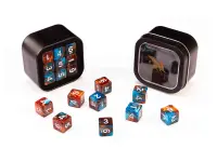 Greifenfels: D6 Series (Marble) - Blue & Brown (16 mm, 18 st)