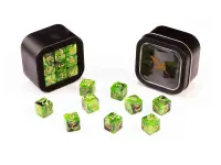 Greifenfels: D6 Series (Marble) - Green & Black (16 mm, 18 st)