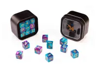 Greifenfels: D6 Series (Marble) - Pale Blue & Purple (16 mm, 18 st)