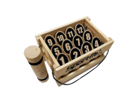 Nummerkubb (Mölkky, Number Kubb) i Trälåda (SportMe)