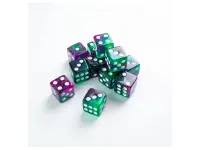 Gamegenic: Galaxy Series - Aurora - d6, 12 stycken (16 mm, prickar)