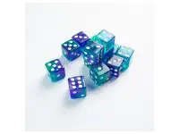 Gamegenic: Galaxy Series - Neptune - d6, 12 stycken (16 mm, prickar)
