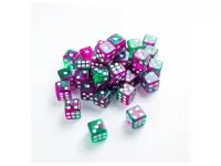Gamegenic: Galaxy Series - Aurora - d6, 36 stycken (12 mm, prickar)