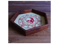 Wooden Dice Tray: Dice Macabre