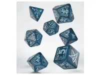 Dice set:  Call of Cthulhu - Abyssal & white