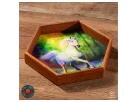 Wooden Dice Tray: Anne Stokes - Chase the Rainbow