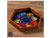 Wooden Dice Tray: Anne Stokes - Dragons of the Sabbats