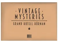 Vintage Mysteries: Grand Hotell Hörnan