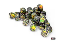 Brush - Deep Forest/Gold - d6, 36 st (12 mm, prickar)