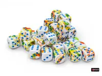 Brush - Breezy/Blue - d6, 36 st (12 mm, prickar)