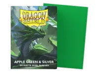 Dragon Shield: Matte Dual Apple Green & Silver (63 x 88 mm) - 100 st