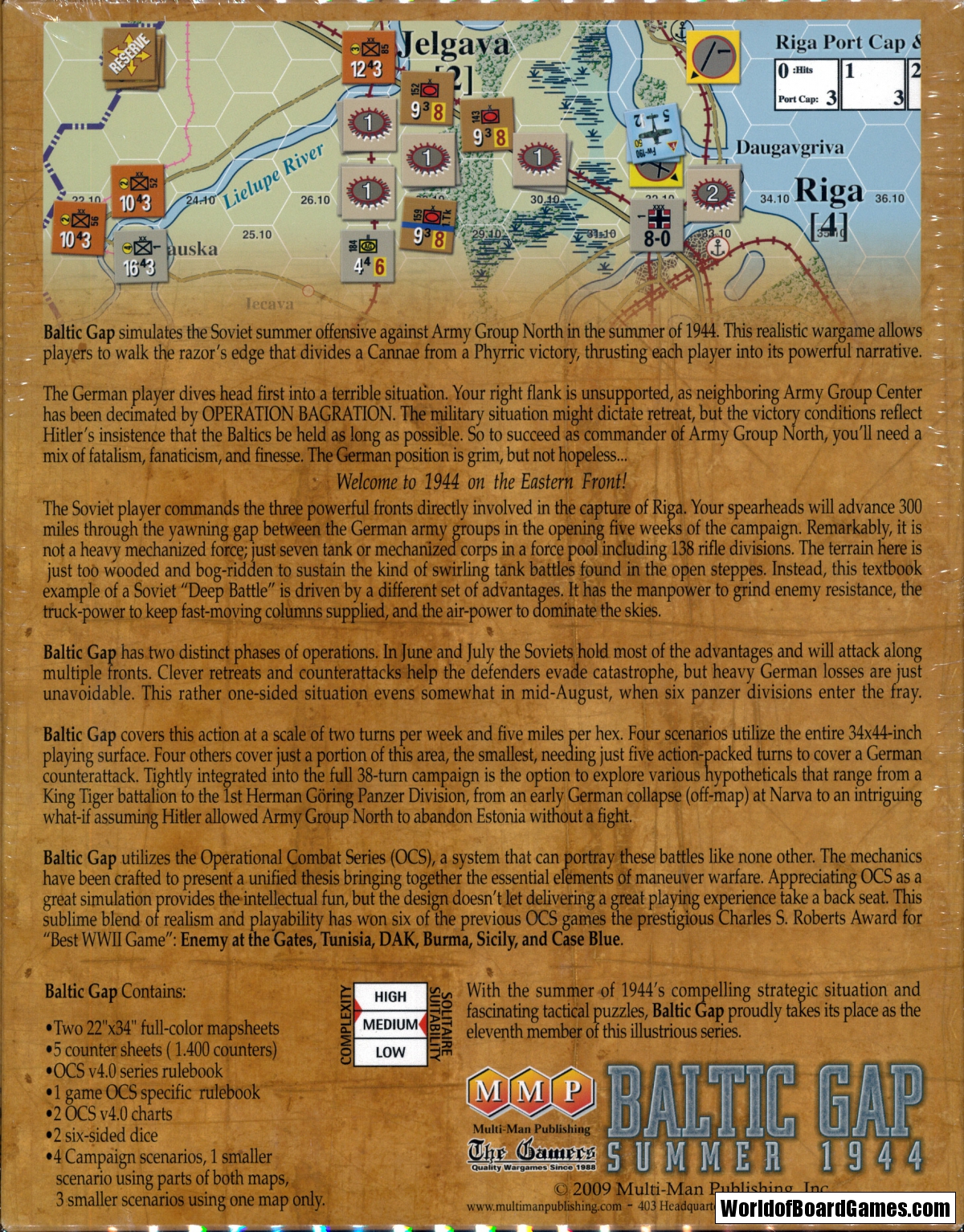 【返品?交換対象商品】 Baltic Gap - Summer 1944 (OCS) - WorldofBoardGames.com その他