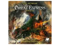 Horror on the Orient Express: The Board Game