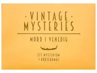 Vintage Mysteries: Mord i Venedig