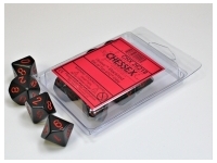 Opaque - Black/Red - d10, 10 st