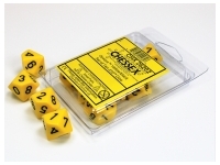 Opaque - Yellow/Black - d10, 10 st