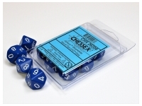 Opaque - Blue/White - d10, 10 st