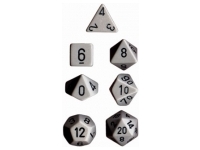 Opaque - Grey/Black - Dice set