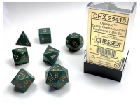 Opaque - Dusty Green/Copper - Dice set