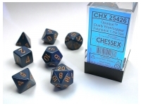 Opaque - Dusty Blue/Copper - Dice set