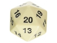 Opaque - Ivory/Black - d20