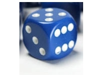 Opaque - Blue/White - d6