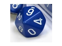 Opaque - Blue/White - d10