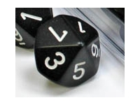 Opaque - Black/White - d10