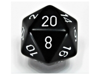 Opaque - Black/White - d20