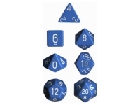 Opaque - Light Blue/White - Dice Set