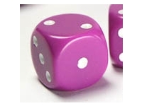 Opaque - Light Purple/White - d6