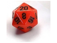 Opaque - Orange/Black - d20