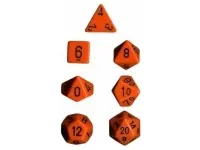 Opaque - Orange/Black - Dice Set