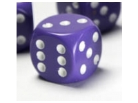 Opaque - Purple/White - d6