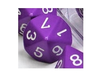 Opaque - Purple/White - d10