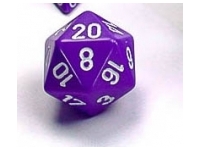 Opaque - Purple/White - d20