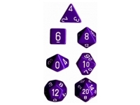 Opaque - Purple/White - Dice set