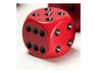 Opaque - Red/Black - d6