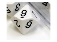 Opaque - White/Black - d10