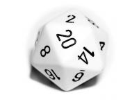 Opaque - White/Black - d20