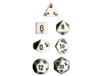 Opaque - White/Black - Dice Set