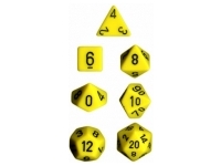 Opaque - Yellow/Black - Dice Set